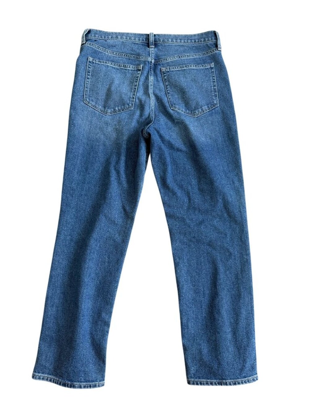 J CREW Medium Wash Essential Straight Denim Jeans Size 28